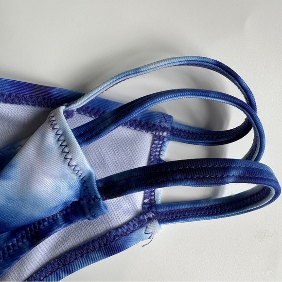 NWT Zaful Ocean Blue Strappy Bikini Size L - Picture 5 of 12